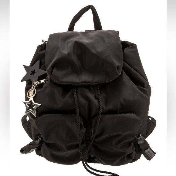 See by Chloé Black Star Charm Nylon Backpack Chic & Functional ⭐ - Picture 5 of 7